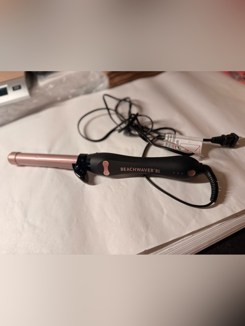 BEACHWAVER B1 Rose Gold Curling Iron - Women’s Hair Styling Tool